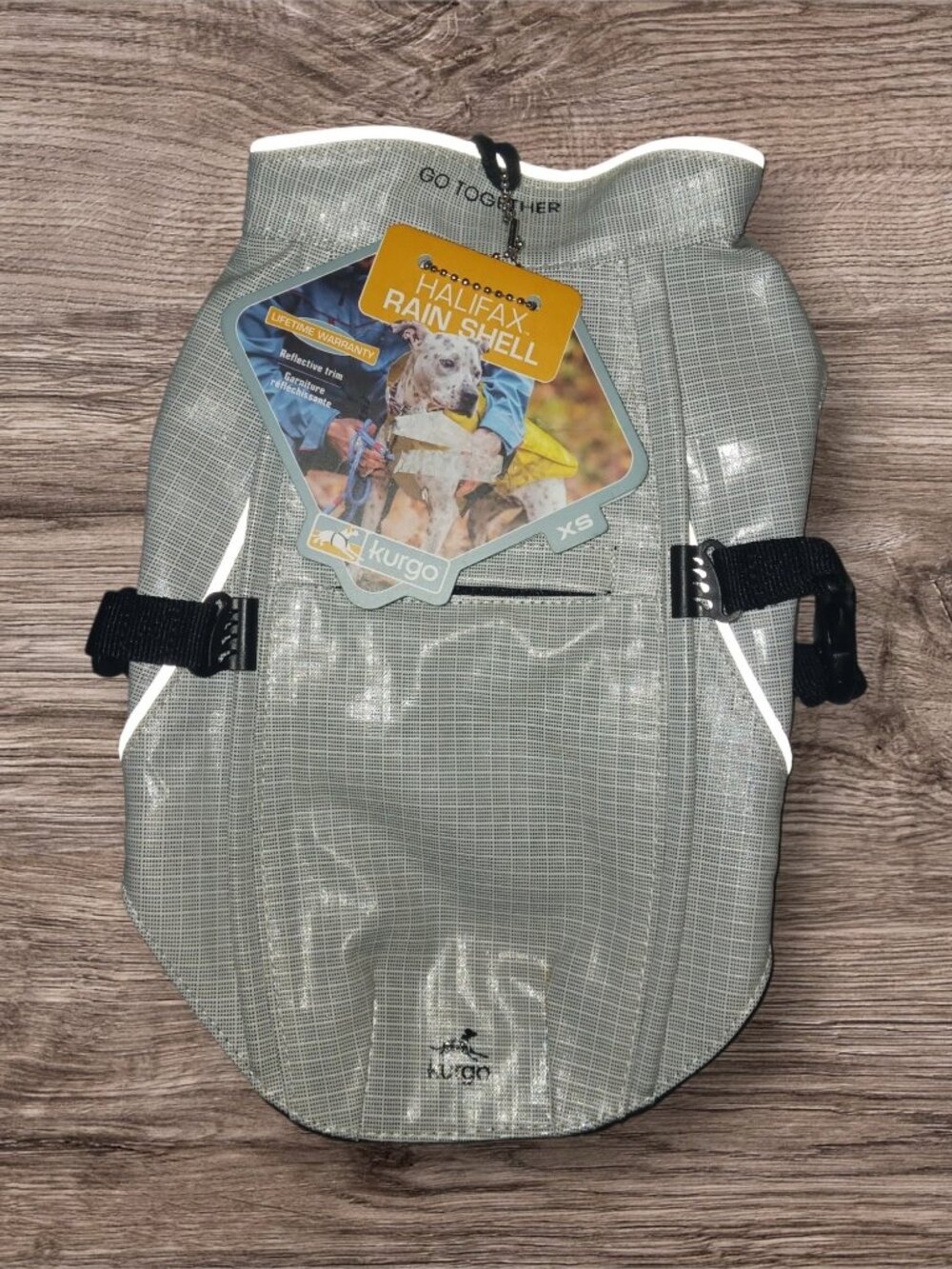 Kurgo Halifax Reflective Dog Rain Jacket Rain Shell XS NWT